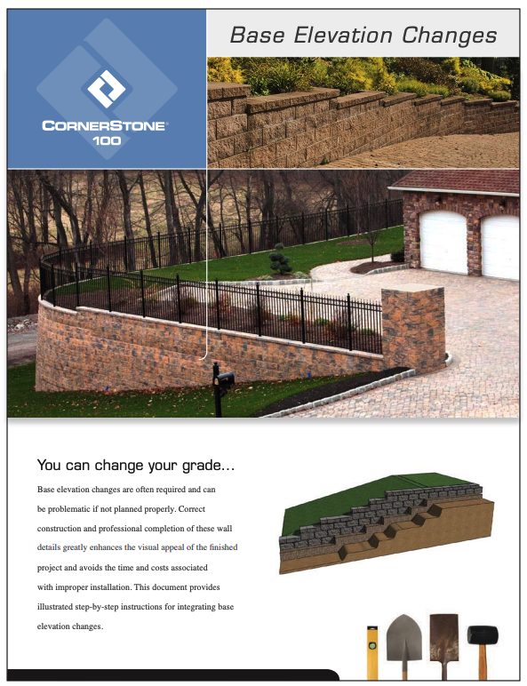 CornerStone-100-How-to-build-Retaining-Wall-Base-Elevation-Change