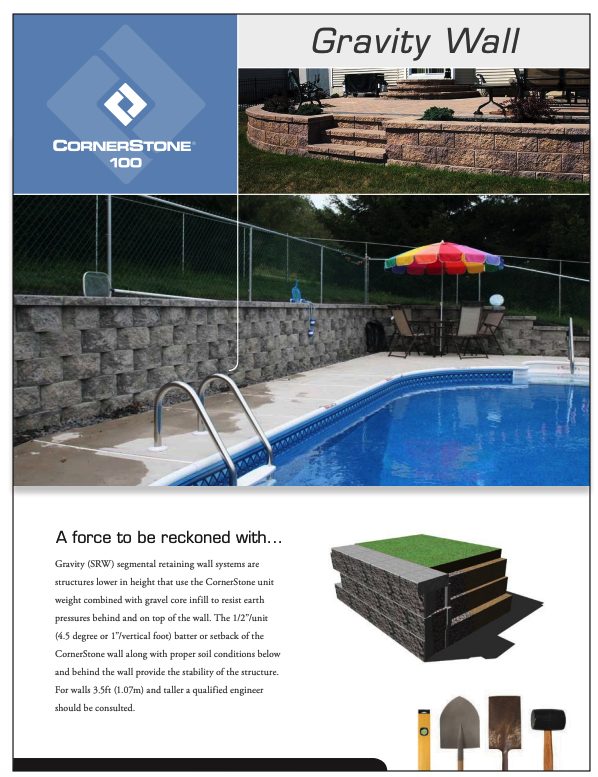 CornerStone-100-How-to-build-gravity-retaining-walls