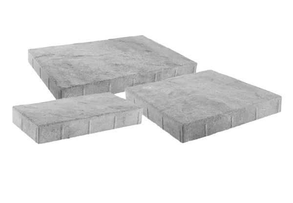 Veranda and Veranda XL smooth-face slab pavers, oversized modern patio tiles.