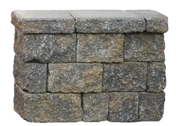 Rosetta StoneLedge™ wall blocks with thin ledgestone face featured in the Walls section.