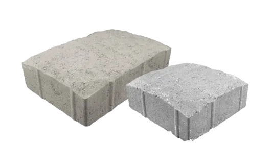 Village Cobble™ pavers in square and rectangle units featured in the Pavers section.