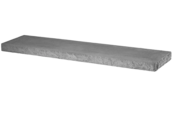 Flat wall caps for finishing retaining walls, featured in the trim and finishing section of Newline Hardscapes.