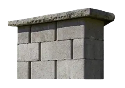 A Stonegate® Contemporary retaining wall with smooth face featured in the Walls section.